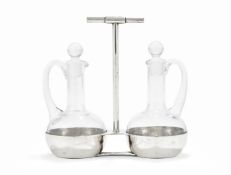 CHRISTOPHER DRESSER (BRITISH, 1834-1904), CRUET SET; 1918