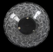 RENÉ LALIQUE (FRENCH, 1860-1945), 'ORMEAUX NO.1' BOWL; DESIGNED 1931; PRE 1945