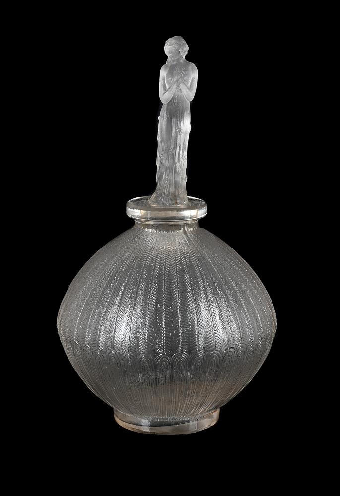 RENÉ LALIQUE (FRENCH, 1860-1945), ‘ROSES’ PERFUME BOTTLE FOR D’ORSAY; DESIGNED 1919; PRE 1945