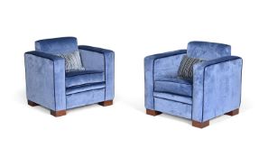 DAVID LINLEY (BRITISH, B.1961), A PAIR OF 'CHASE' ARMCHAIRS