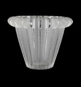 RENÉ LALIQUE (FRENCH, 1860-1945), ‘ROYAT’ VASE; DESIGNED 1936; POST 1945