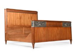 AN ART DECO BED; CIRCA 1930