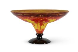 LE VERRE FRANÇAIS (FRENCH), ‘GROSEILLES’ BOWL; CIRCA 1920