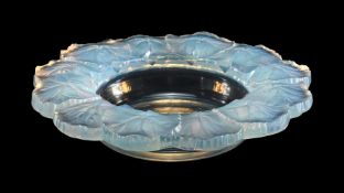 LALIQUE, 'HONFLEUR' BOWL; MID 20TH CENTURY
