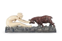 AFFORTUNATO GORY (ITALIAN, 1869-1925), AN ART DECO SCULPTURE; CIRCA 1920