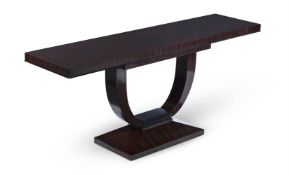 Y AN ART DECO STYLE CONSOLE; 20TH CENTURY