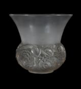 RENÉ LALIQUE (FRENCH, 1860-1945), ‘RENONCULES’ VASE; DESIGNED 1930; PRE 1945
