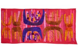 CAROLE SABISTON (B.1939), TEXTILE HANGING; CIRCA 1970