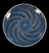 RENÉ LALIQUE (FRENCH, 1860-1945), 'POISSONS NO.2' PLATE; DESIGNED 1931; PRE 1945