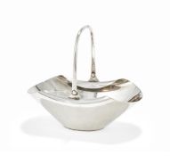 CHRISTOPHER DRESSER (BRITISH, 1834-1904), SUGAR BOWL; CIRCA 1880