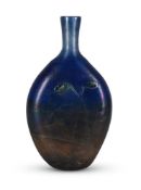 JEAN CLAUDE NOVARO (FRENCH, 1943-2015), FLATTENED BOTTLE VASE; LATE 20TH CENTURY