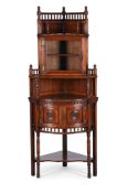 BRUCE TALBERT (1838-1881), AN AESTHETIC PERIOD STANDING CORNER CABINET