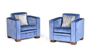 DAVID LINLEY (BRITISH, B.1961), A PAIR OF 'CHASE' ARMCHAIRS