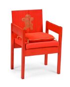 LORD SNOWDON, A 'PRINCE OF WALES' INVESTITURE CHAIR, 1969