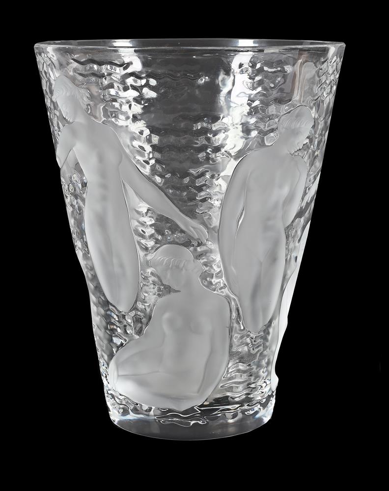 RENÉ LALIQUE (FRENCH, 1860-1945), 'ONDINES' VADE; DESIGNED 1938; POST 1945 - Image 2 of 3