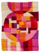 JOHN FREEMAN (BRITISH), 'CIRCLES' RUG; SECOND HALF 20TH CENTURY
