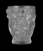 RENÉ LALIQUE (FRENCH, 1860-1945), ‘BACCHANTES’ VASE; DESIGNED 1927; LATE 20TH CENTURY