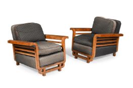 ART DECO, PAIR OF ARMCHAIRS; CIRCA 1930