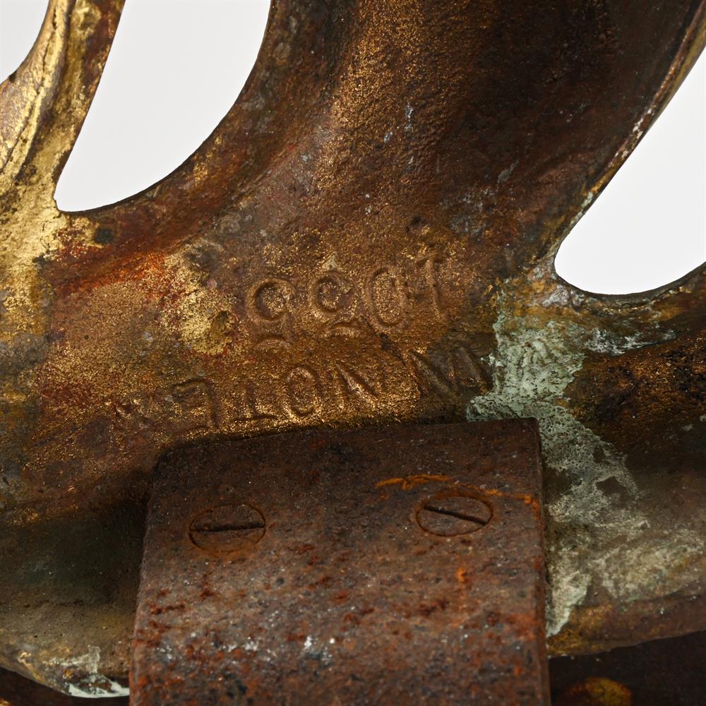 A PAIR OF BRASS CHENETS, FRENCH, MID OR LATE 19TH CENTURY - Image 3 of 4