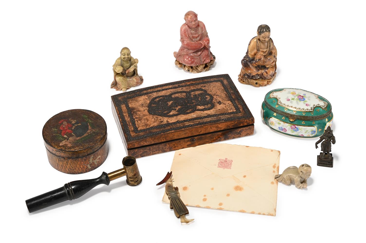 A QUANTITY OF DECORATIVE ITEMS, 19TH CENTURY AND LATER