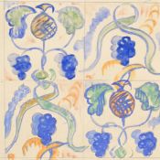 SIR FRANK BRANGWYN (BRITISH 1867-1956), FOUR DESIGNS FOR TILES AND MARQUETRY