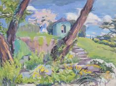 λ PHYLLIS BRAY (BRITISH 1911-1991), THE ARTIST'S GARDEN, WYE VALLEY