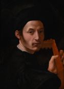 FLORENTINE SCHOOL (16TH CENTURY), PORTRAIT OF A MUSICIAN WITH A LUTE