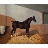λ ALBERT CLARK (1843-1928) AND JAMES CLARK (1863 - 1955), HORSE IN A STABLE