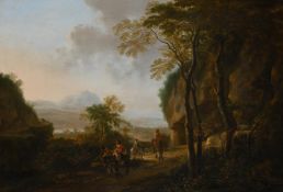 JAN BOTH (DUTCH 1610-1652), TRAVELLERS IN AN ITALIANATE LANDSCAPE