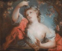 CIRCLE OF ROSALBA CARRIERA (ITALIAN 1673-1757), AN ALLEGORY OF SPRING