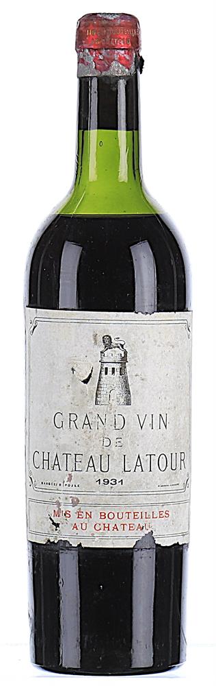 ß 1931 Chateau Latour Premier Cru Classe, Pauillac - In Bond
