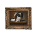 ‡ JACQUES-BARTHELEMY DELAMARRE (FRENCH, 19TH CENTURY), PORTRAIT OF A SMALL POODLE