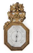 A GILTWOOD OCTAGONAL BAROMETER, PARIS, CIRCA 1795