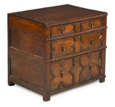 A CHARLES II OAK CHEST OF DRAWERS, CIRCA 1680