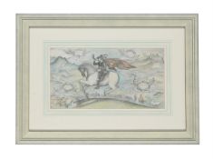 λ ANNA KATRINA ZINKEISEN (SCOTTISH 1901-1976), FOUR CORNERS OF THE REALM