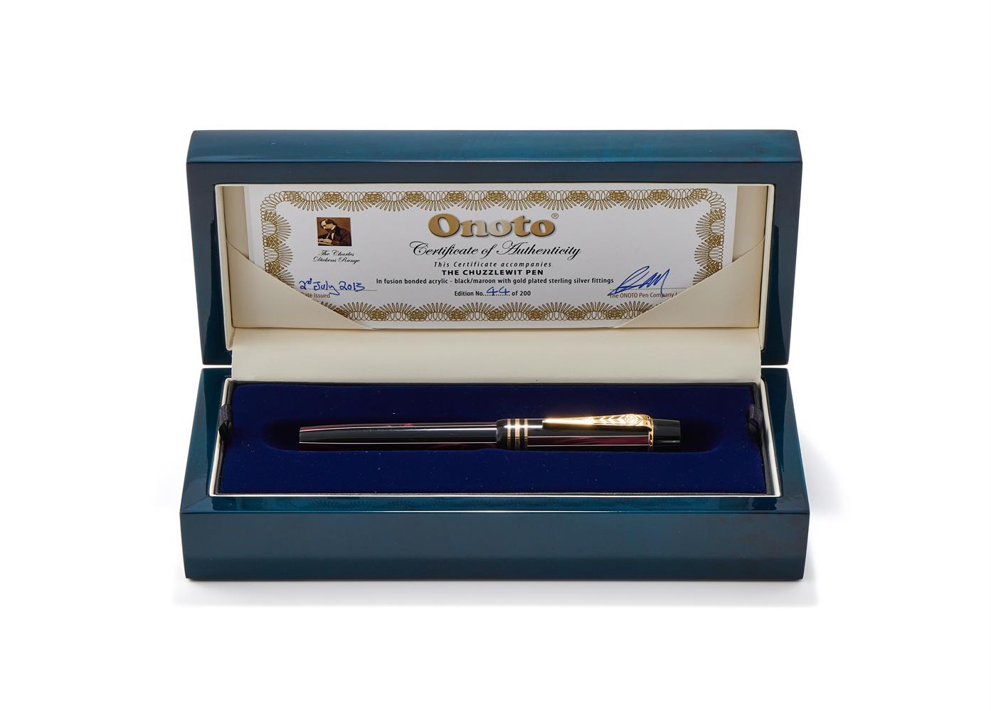 ONOTO, THE CHARLES DICKENS RANGE, MARTIN CHUZZLEWIT, A LIMITED EDITION FOUNTAIN PEN - Image 3 of 3