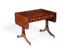Y A REGENCY ROSEWOOD SOFA TABLE, IN THE MANNER OF MARSH AND TATHAM, CIRCA 1815