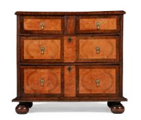 A WILLIAM & MARY YEW AND MAPLE CHEST OF DRAWERS, CIRCA 1690