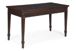 A GEORGE III MAHOGANY SIDE OR CONSOLE TABLE, CIRCA 1790