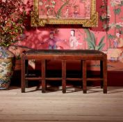 A GEORGE III MAHOGANY METAMORPHIC STOOL AND LIBRARY STEPS, CIRCA 1800