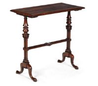 Y A GEORGE IV ROSEWOOD SIDE TABLE OR 'END TABLE, IN THE MANNER OF GILLOWS, CIRCA 1825