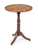 A GEORGE IV ELM AND OAK TRIPOD TABLE, CIRCA 1825