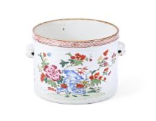 A CHINESE FAMILLE ROSE WINE COOLER, QIANLONG PERIOD, CIRCA 1760