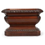 A GEORGE IV CARVED MAHOGANY WINE COOLER, ATTRIBUTED TO GILLOWS, CIRCA 1815