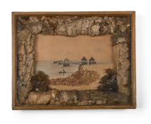 A NATURALISTIC FRAMED PANORAMA OR DIORAMA OF BRIGHTON PIER, EARLY 20TH CENTURY