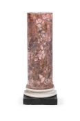 A SCAGLIOLA 'ROUGE MARBLE' COLUMN, LATE 19TH CENTURY