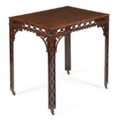 A GEORGE III MAHOGANY SILVER OR CENTRE TABLE, CIRCA 1780