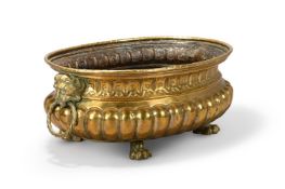 A DUTCH BRASS PLANTER OR CISTERN, LATE 18TH OR EARLY 19TH CENTURY