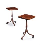 Y A PAIR OF REGENCY ROSEWOOD AND LINE INLAID OCCASIONAL TABLES, CIRCA 1815