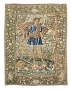 A LARGE SILK AND WOOL NEEDLEPOINT PANEL, LATE 17TH CENTURY